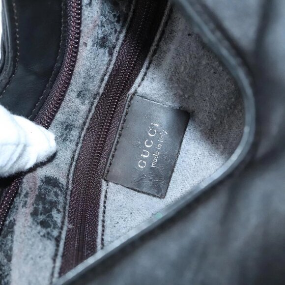 GUCCI Tote Bag Nylon Black Auth ti2101 - Picture 2 of 16